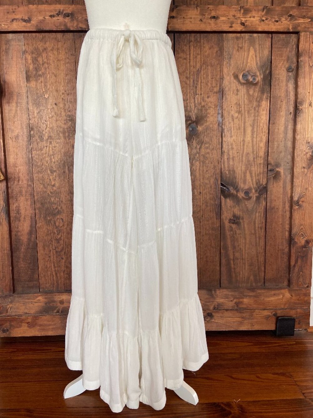 Free People Palazzo Pants Sun Set White, PANTS ONLY SZ S